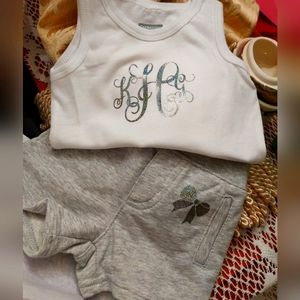 Custom Monogram play outfits